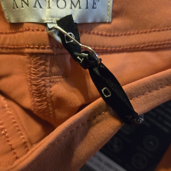 Anatomie Greyson Women's Large Ginger Stretch Wide Leg Pants 32X31 New - Picture 7 of 8